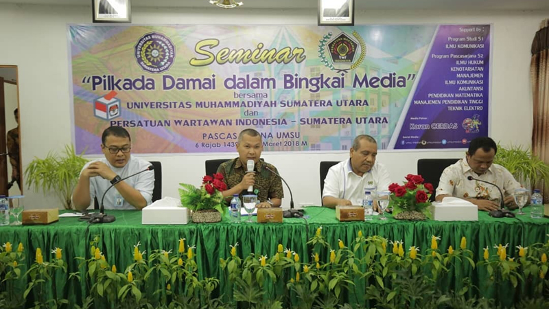 UMSU dan PWI Sumut Gelar Seminar “Pilkada Damai dalam Bingkai Media”