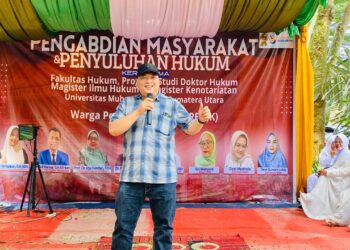 Gandeng Wa Pesek, MKn UMSU bersama Fahum, Doktor Hukum dan MIH Laksanakan Pengabdian Masyarakat di Kawasan Hutan Kanal